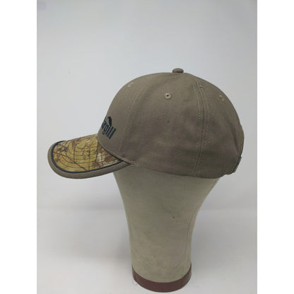 Cargill Camo & Brown Strapback Hat Embroidered Logo Spell Out K Products Cap