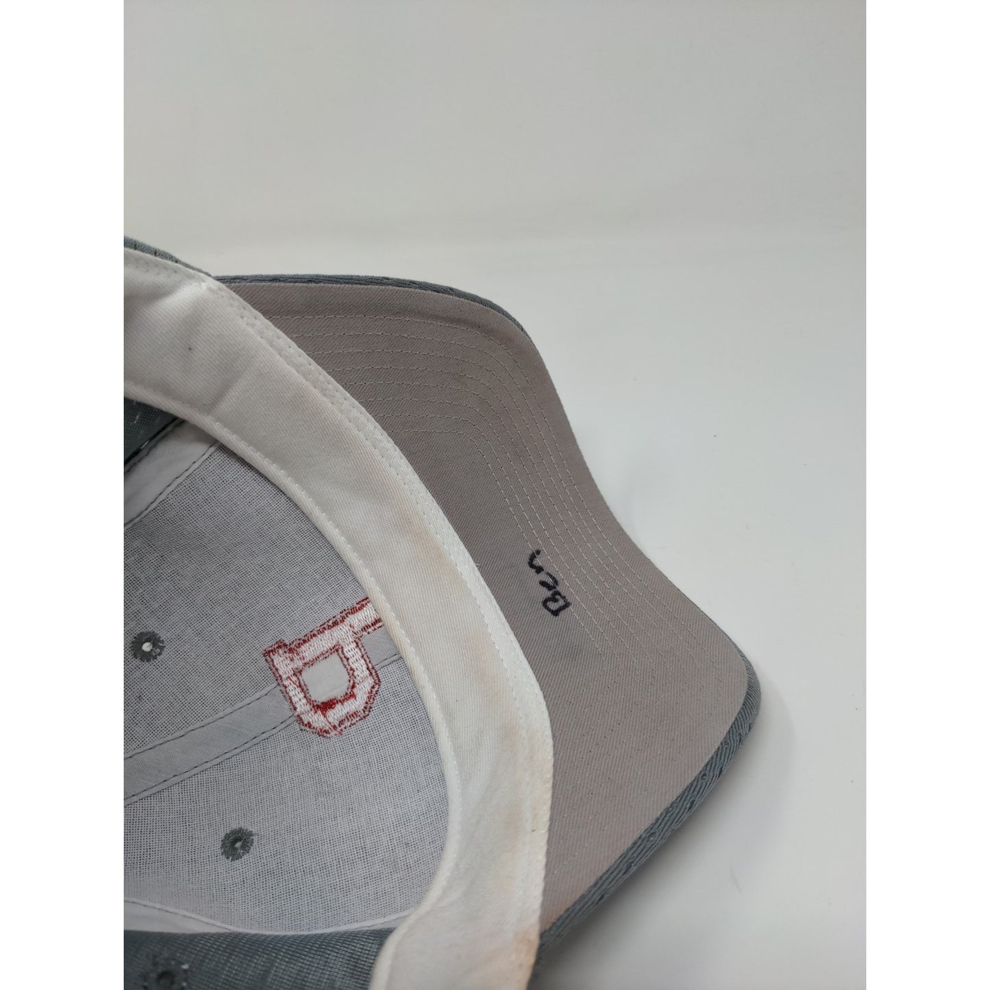 Youth Boys Strapback Hat Embroidered P Gray Port Authority Cap