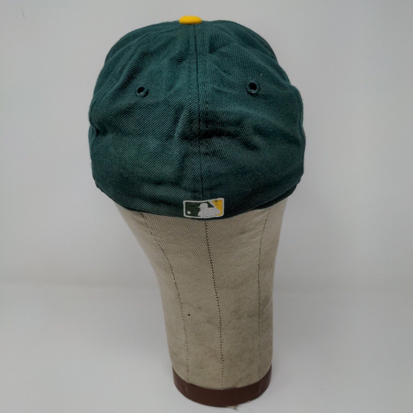 Oakland Athletics Hat Green and Yellow New Era Brand Fitted 6 7/8