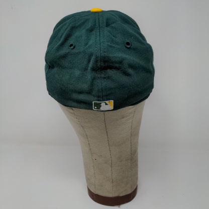 Oakland Athletics Hat Green and Yellow New Era Brand Fitted 6 7/8