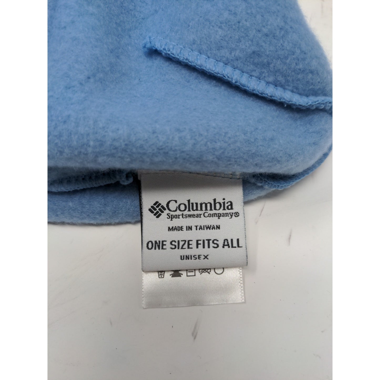 Columbia Sportswear Winter Snowflake Beanie Hat Patch Logo OSFA Blue