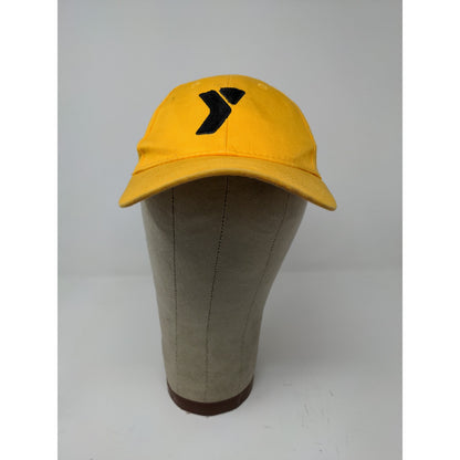 Youth Boys YMCA Strapback Hat Adjustable Embroidered Logo Yellow Cap