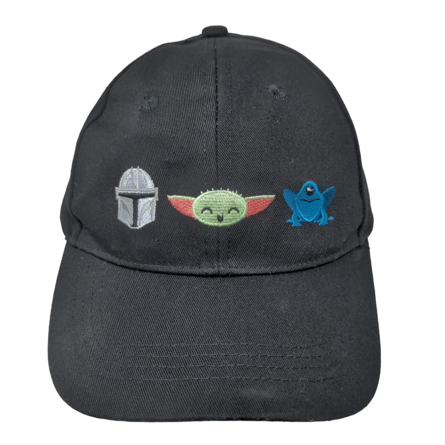 Disney Star Wars Boy's Slideback Hat Black Size 59CM Mandalorian Baby Yoda