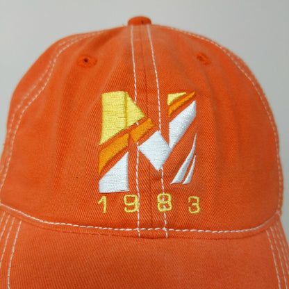 Nautica Kids Strapback Hat Orange Size L 8-12 Boys Embroidered Logo