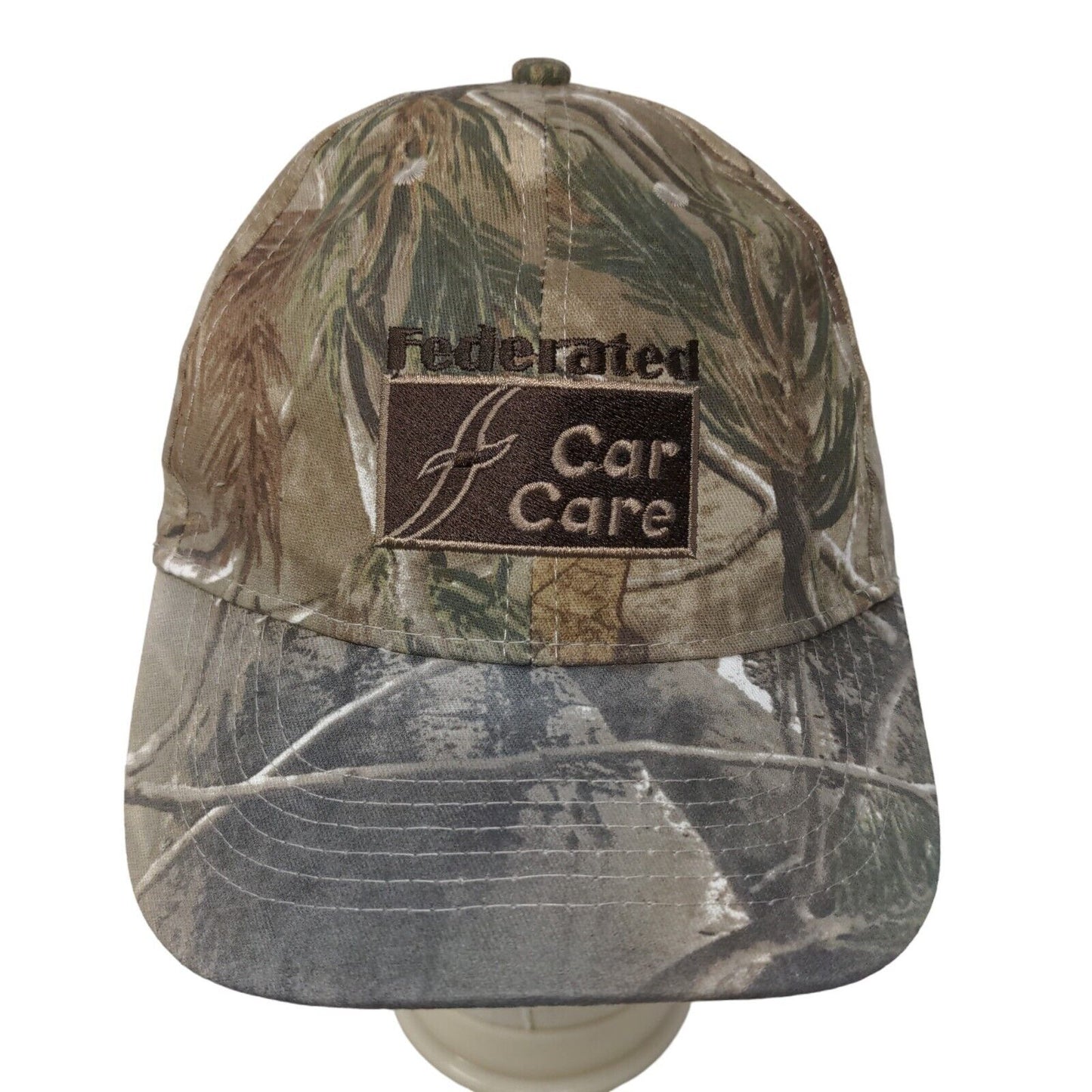 Unbranded Men's Camouflage Strapback Hat Adjustable Embroidered Car Care Logo