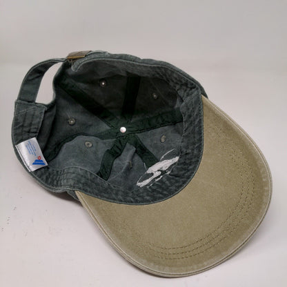 Forecastle Men's Slideback Hat Green Tan OSFA Embroidered Logo