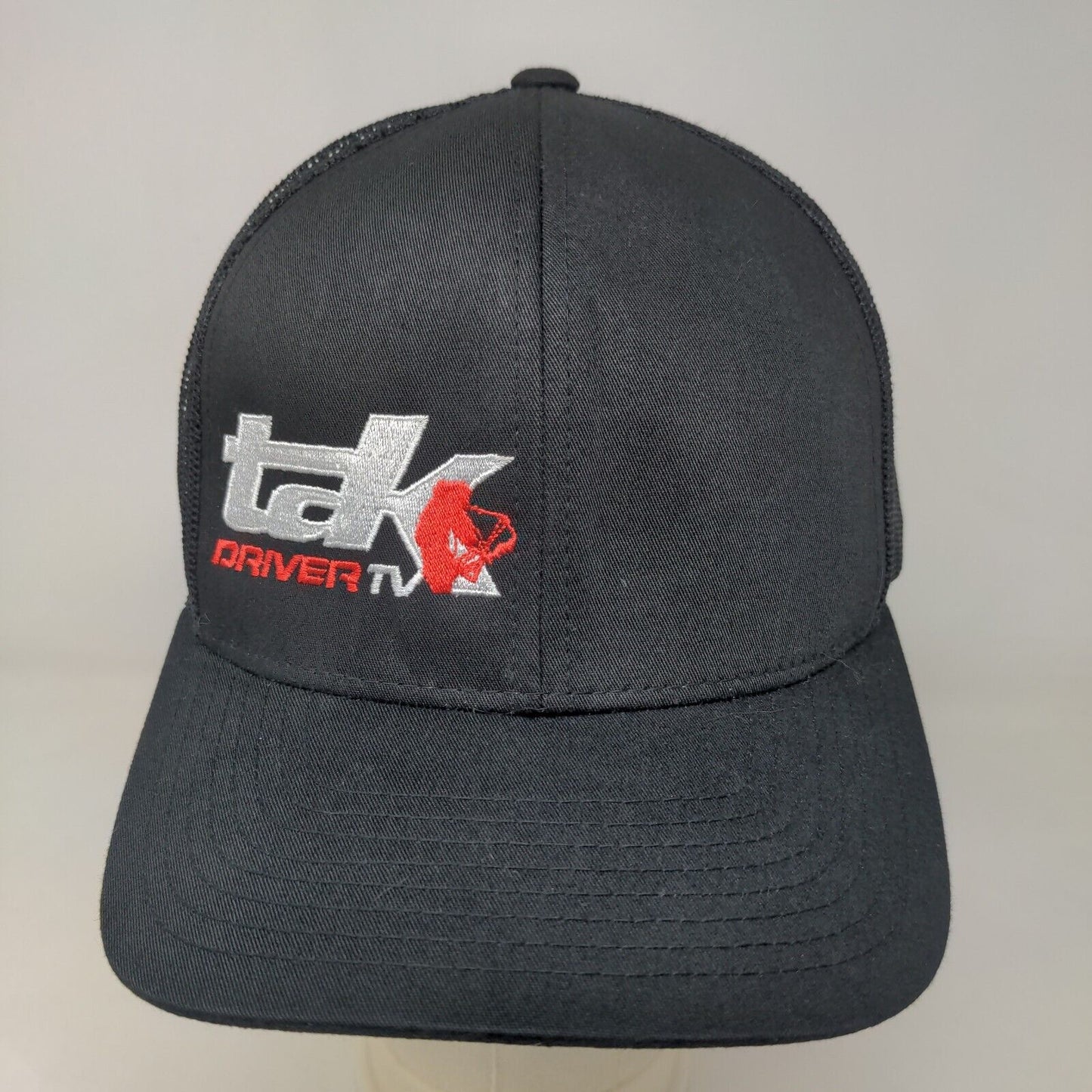 Pacific Headwear Men's Snapback Mesh Back Hat Black Tak Driver TV Embroidered