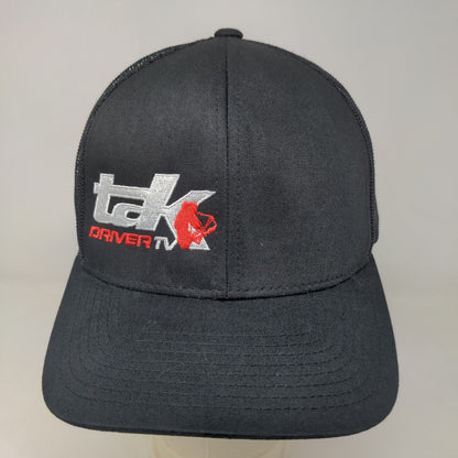 Pacific Headwear Men's Snapback Mesh Back Hat Black Tak Driver TV Embroidered