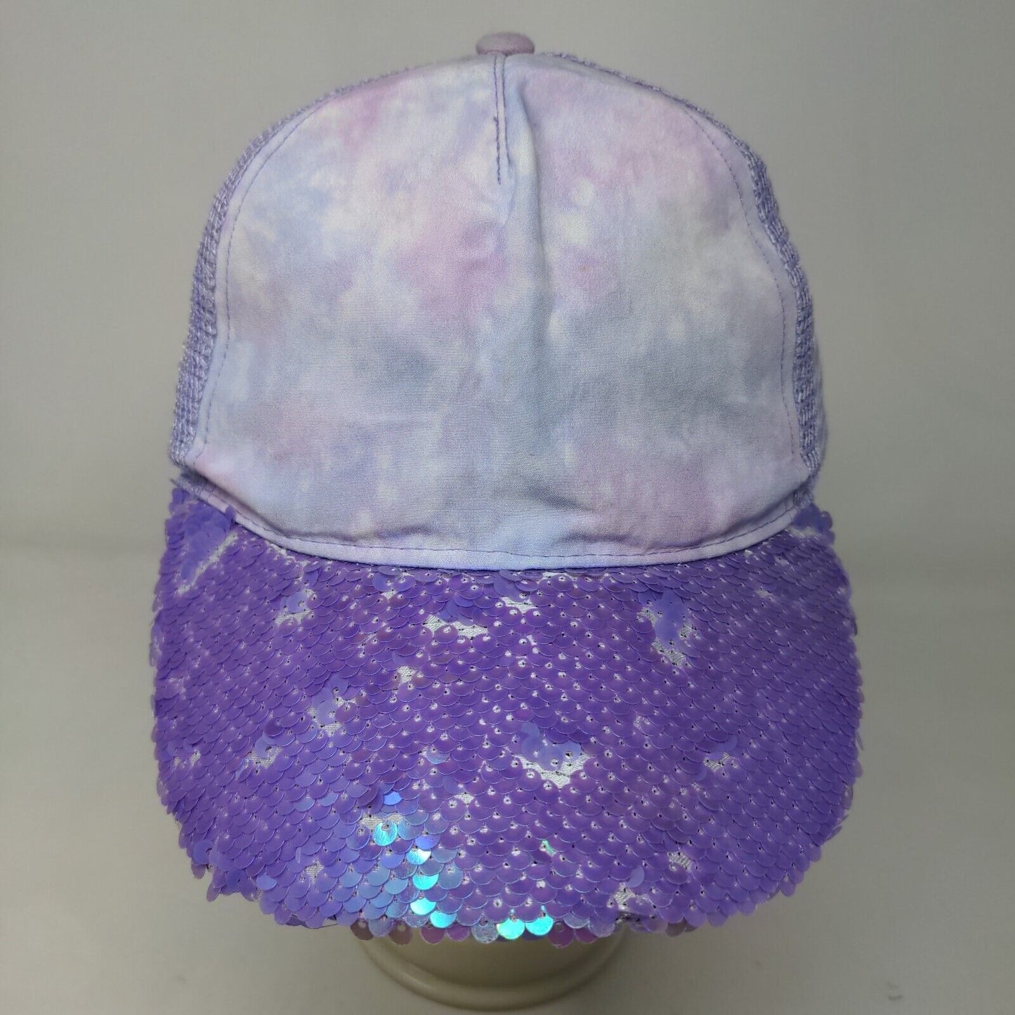P.S. From Aeropostale Snapback Mesh Back Hat Purple Size OS Bling Shiny