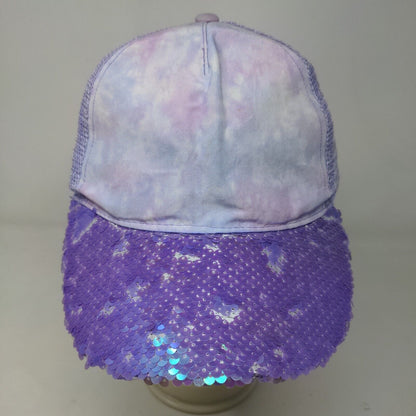 P.S. From Aeropostale Snapback Mesh Back Hat Purple Size OS Bling Shiny