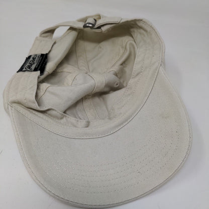 Head Shot Men's Slideback Hat Tan Size OSFM Embroidered Rose Logo