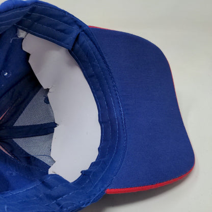 Napa Racing Men's Strapback Hat Blue OSFM Embroidered Logo Fallen Heroes Fund