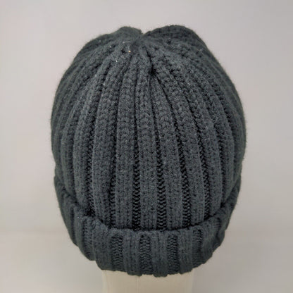 Furtalk Men's Knit Beanie Ski Cap Hat Black Polyester Spandex Blend