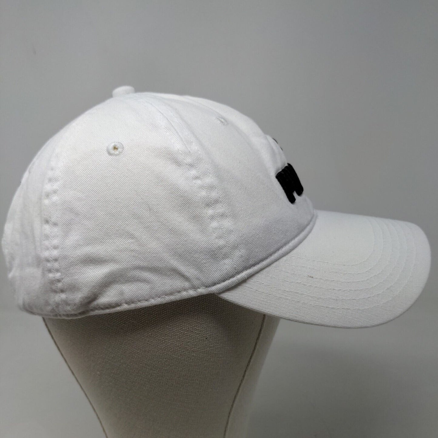 Puma Men's Slideback Hat White One Size Embroidered Logo 100% Cotton