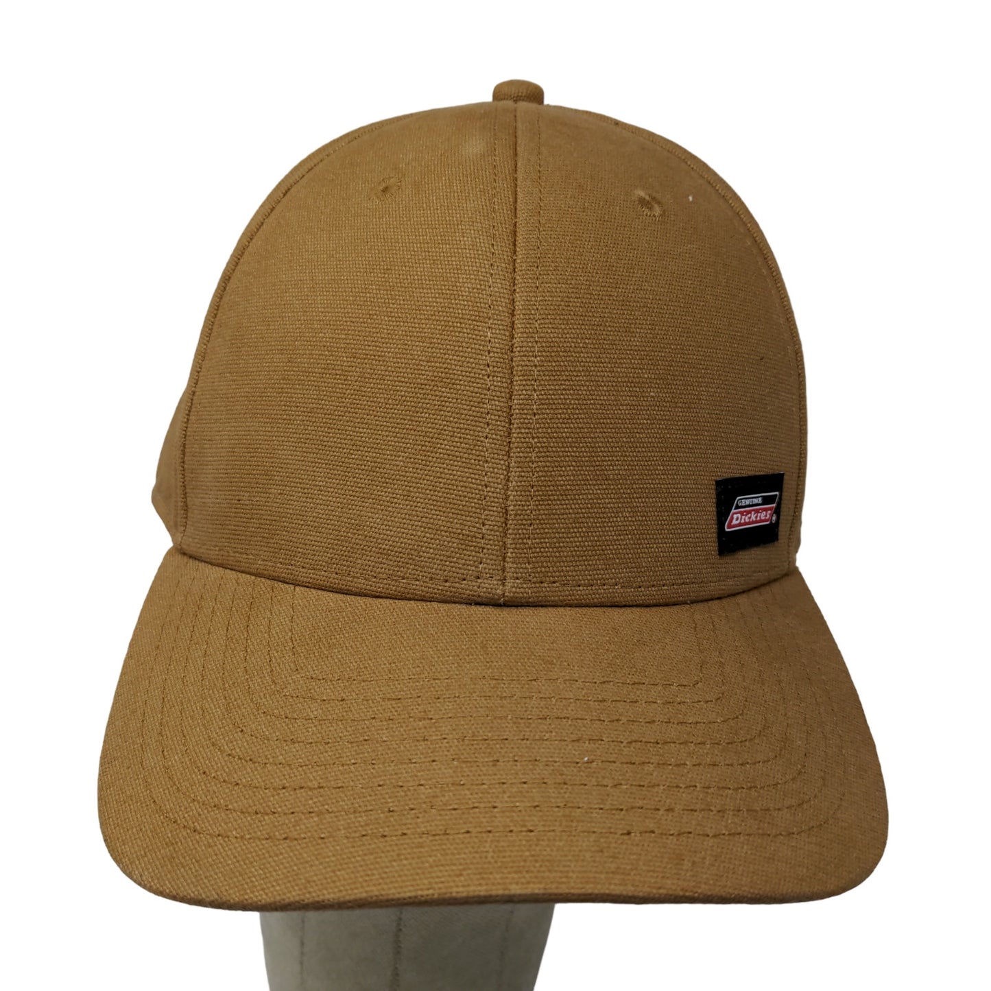 Dickies Men's Snapback Hat Tan One Size Patch Logo Cotton Workwear