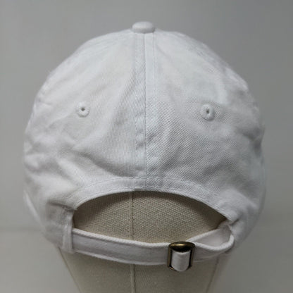 Unbranded Men's Slideback Hat White Adjustable Embroidered Bird Logo