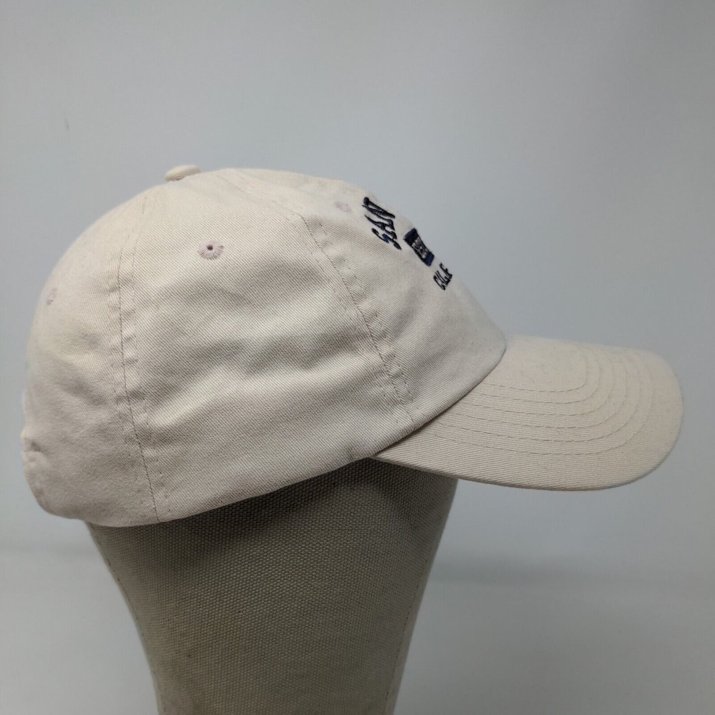 Big X Men's Slideback Hat Tan San Diego California Cap Cotton Embroidered