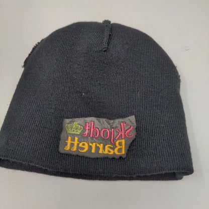 Skjodt Barret Men's Employee Beanie Hat Cap Black OSFA Embroidered Logo
