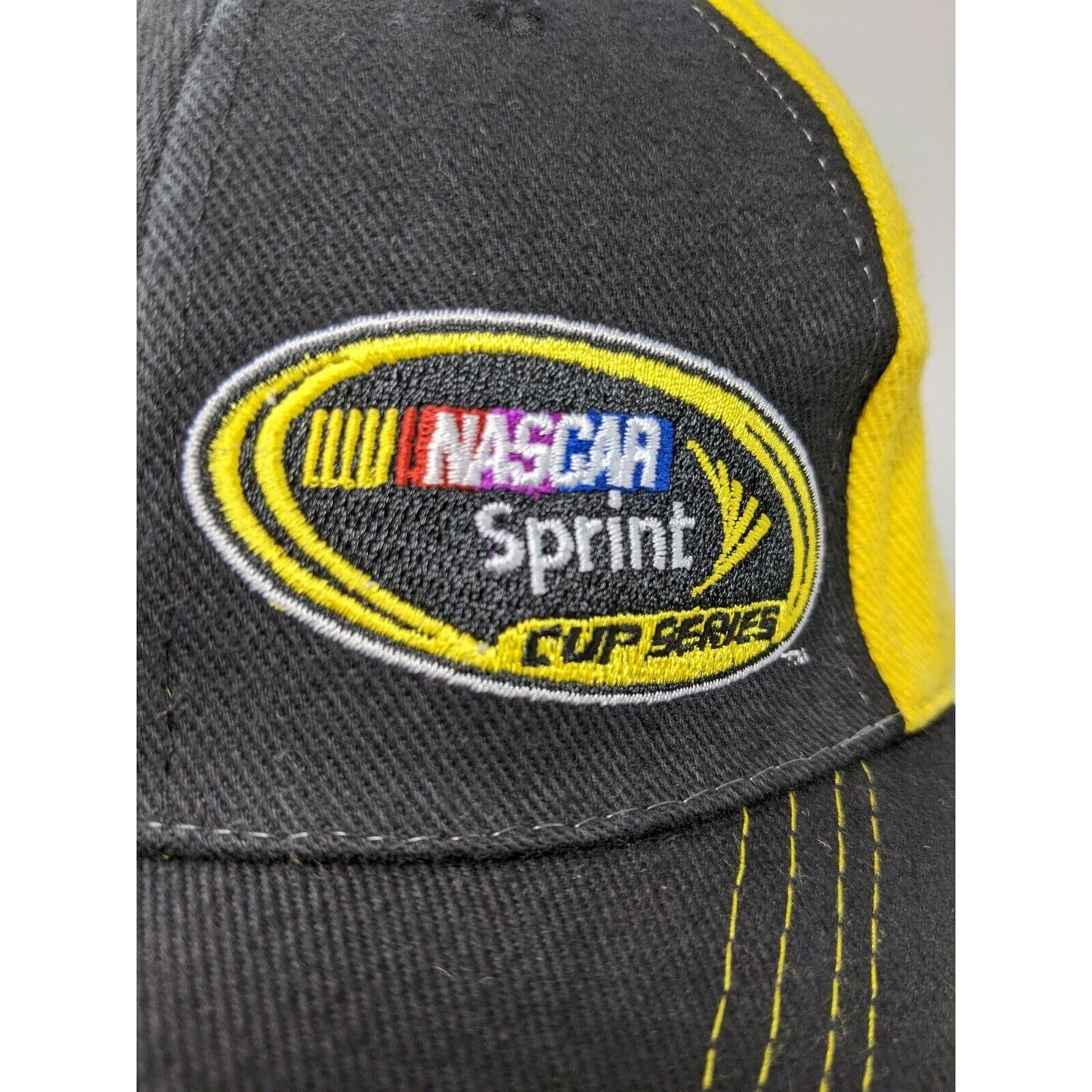 Nascar Sprint Cup Series Hat Embroidered Logo Yellow & Black Strapback