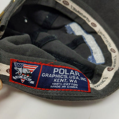 Polar USA Men's Slideback Hat Gray Mount Saint Helens W/Tags Embroidered