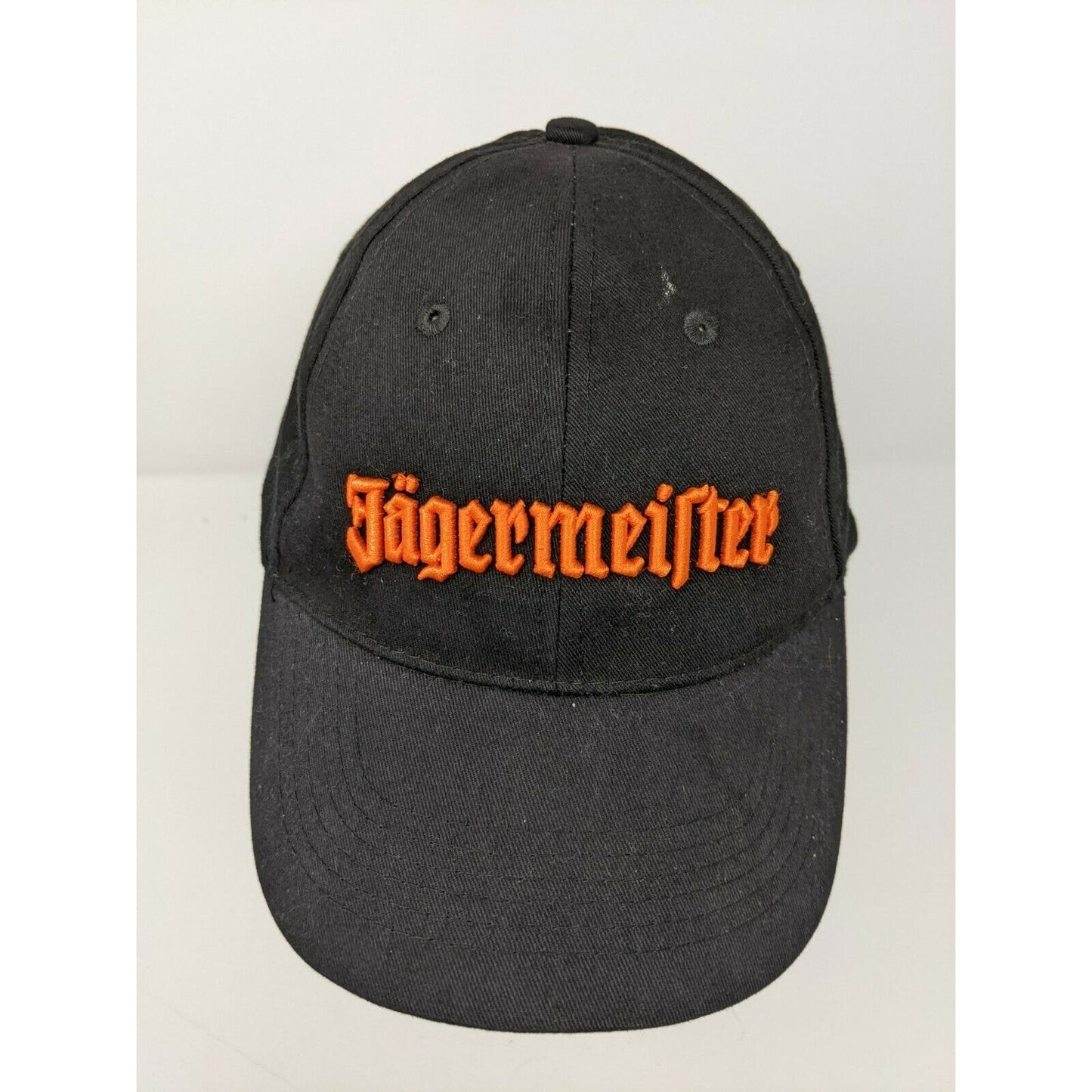 Jagermeister Slideback Hat Cap 3D Embroidered Spell Out Front & Embroidered Logo