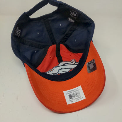 '47 Brand Womens NFL Denver Broncos Slideback Hat Orange Blue Sequin Bling