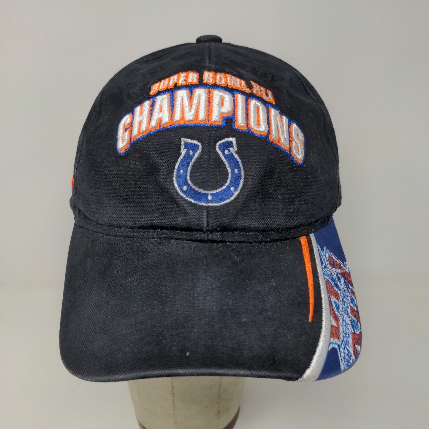 NFL Indianapolis Colts Super Bowl XLI Champions Hat Strapback Black OSFA