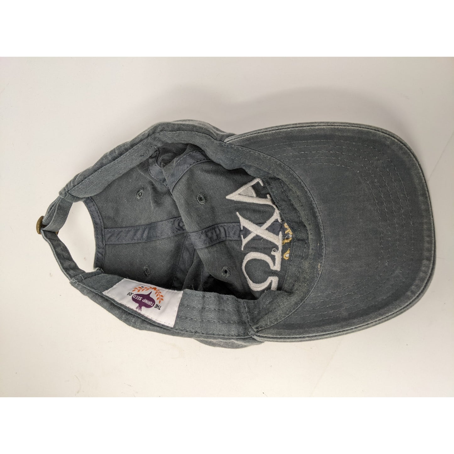 Alpha Chi Omega Sorority Hat Cap Slideback Adjustable Gray Turnip Seed Co