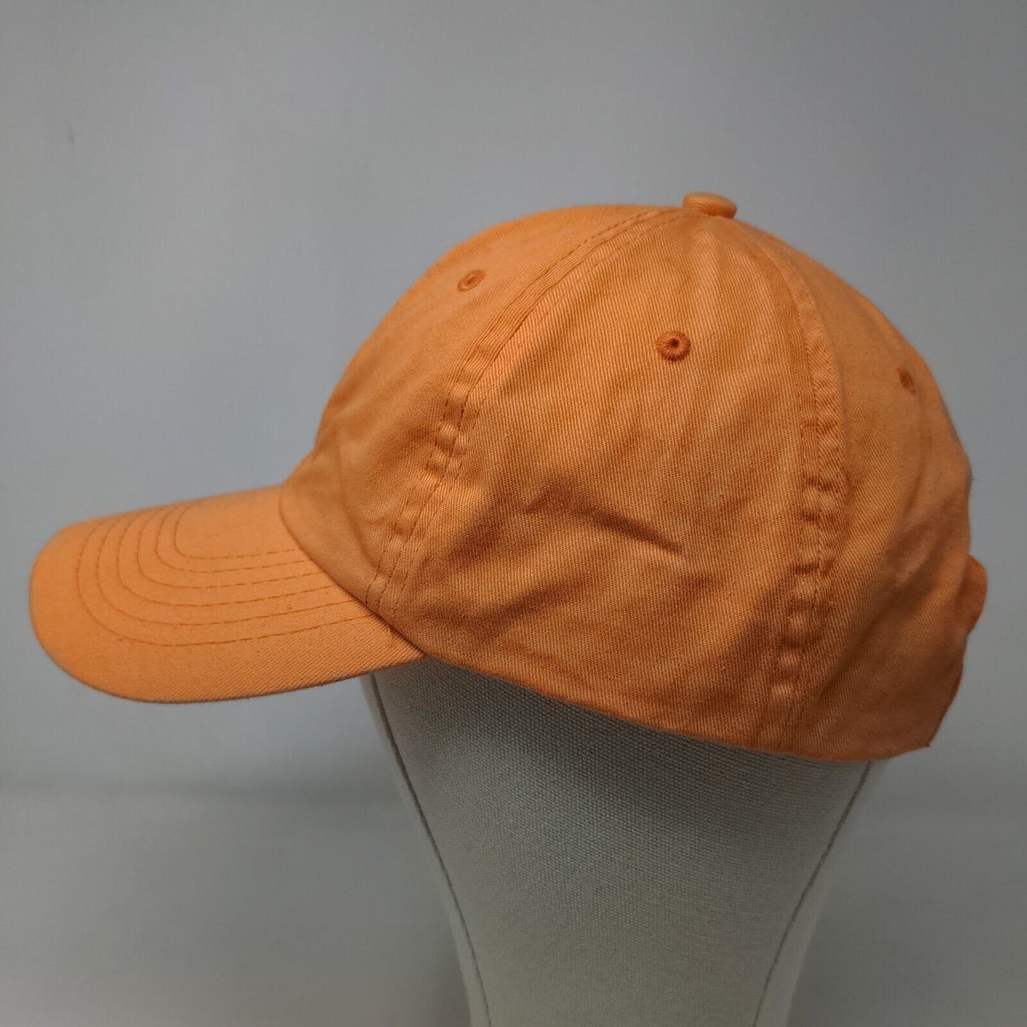 Etkos Men's Slideback Hat Orange Size OSFA Blank 100% Cotton