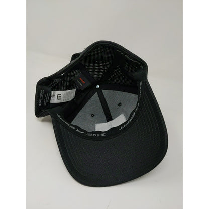Flexfit 110 One Ten Snapback Hat Forklift Embroidered Logo Black