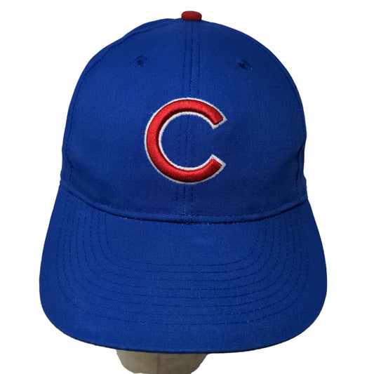 Team MLB Men's Chicago Cubs Strapback Hat Blue OSFM Embroidered Logo