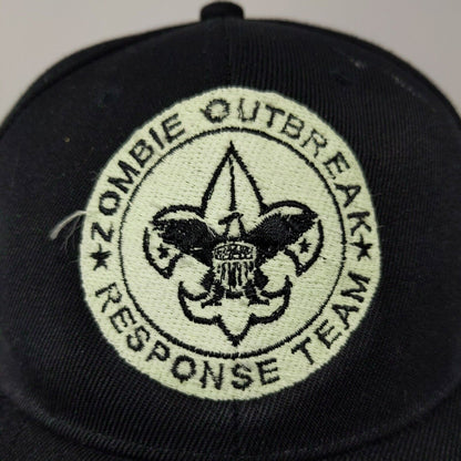 Zombie Outbreak Response Team Mens Hat Black Adjustable Snapback Embroidered