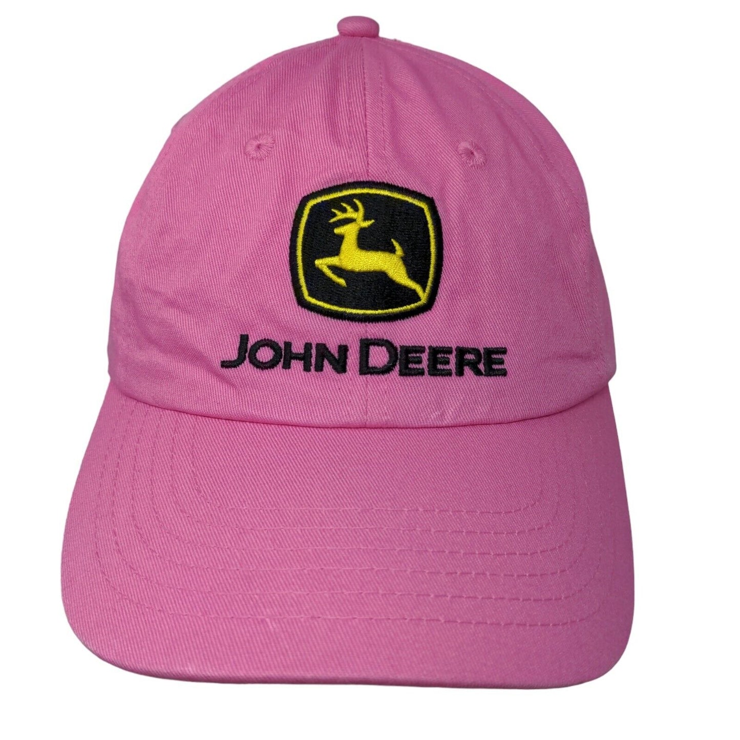 John Deere Women's Strapback Hat Pink Size OSFA Embroidered NorTrax Logo