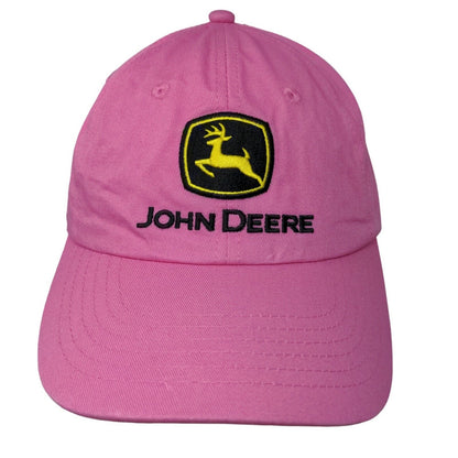 John Deere Women's Strapback Hat Pink Size OSFA Embroidered NorTrax Logo