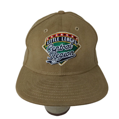 New Era Brown 2002 Little League Central Regional Baseball Hat Cap SZ M / L USA
