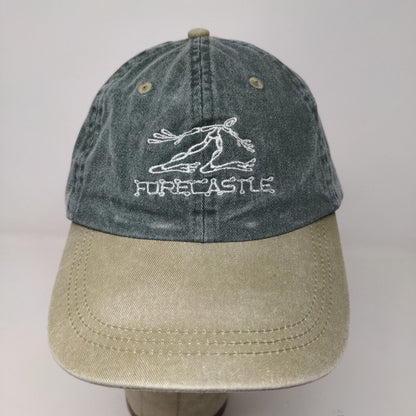 Forecastle Men's Slideback Hat Green Tan OSFA Embroidered Logo