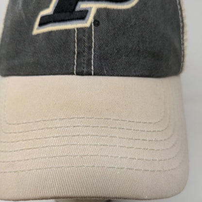 Top of the World Men's Snapback Mesh Back Purdue Boilermakers Hat Tan Gray