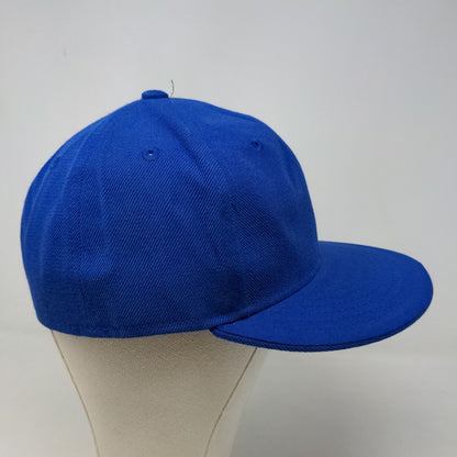 KB Ethos Men's Fitted Hat Blue Size L 7 3/8 Blank 100% Acrylic