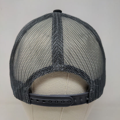 Hit Wear Men's Snapback Mesh Back Hat Black Size OSFM Embroidered Buccaneer Rope