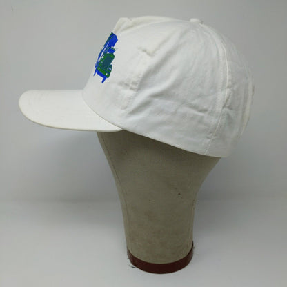 Vintage GM UAW Health & Safety Truck White Slideback Adjustable Hat Cap Men