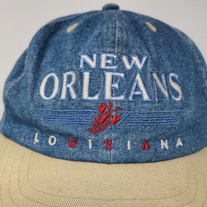 Sun Products Boys New Orleans Louisiana Snapback Hat Blue Denim Size Youth