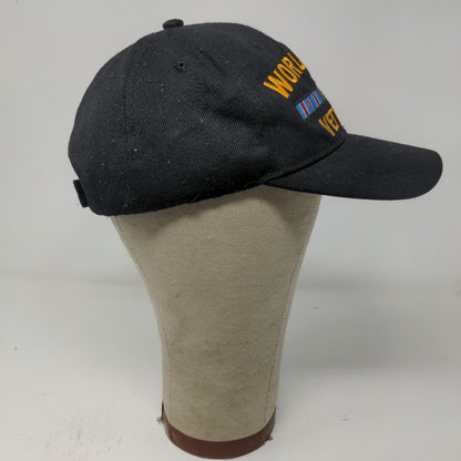 World War II Veteran Strapback Hat Black OSFM Embroidered Logo