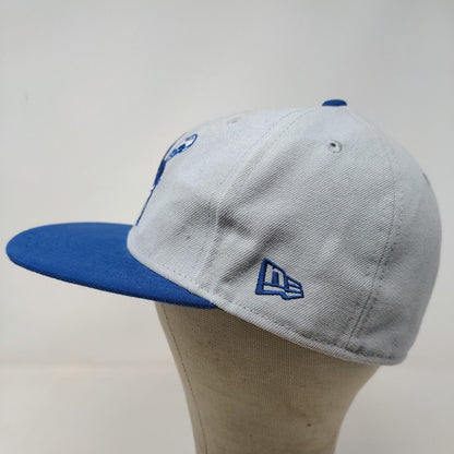 New Era Men's 59Fifty Fitted Hat Gray Size 7 1/2 Indianapolis Colts Embroidered