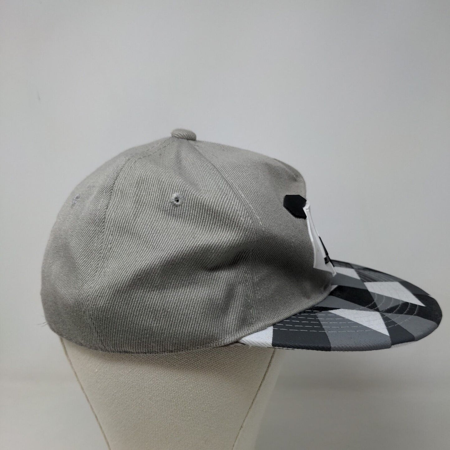 Unbranded Men's Snapback Hat Gray Adjustable 3D Panda Big Logo 100% Acrylic