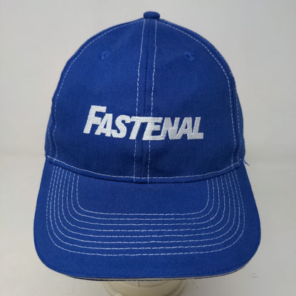 Fastenal Men's Strapback Hat Blue Adjustable Embroidered Logo Official