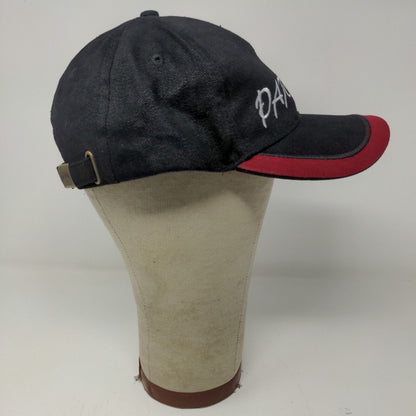 Paris France Slideback Hat Black Red Adjustable Embroidered Logo Spell Out