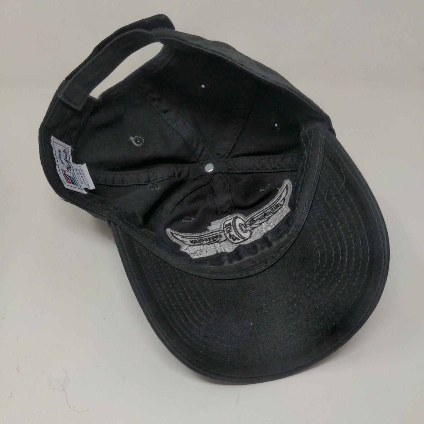 Indianapolis Motor Speedway IMS Strapback Hat Embroidered Logo Racing Black OSFM