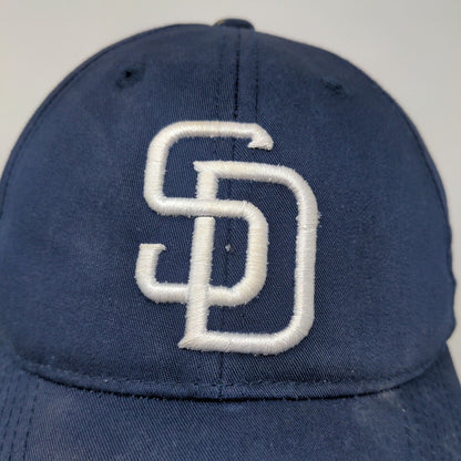 Team MLB San Diego Strapback Hat Blue Size S/M Embroidered Logo