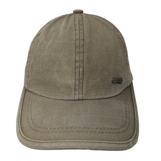 Unbranded Men's Slideback Hat Tan Adjustable Tag Logo Classic Cotton Blend