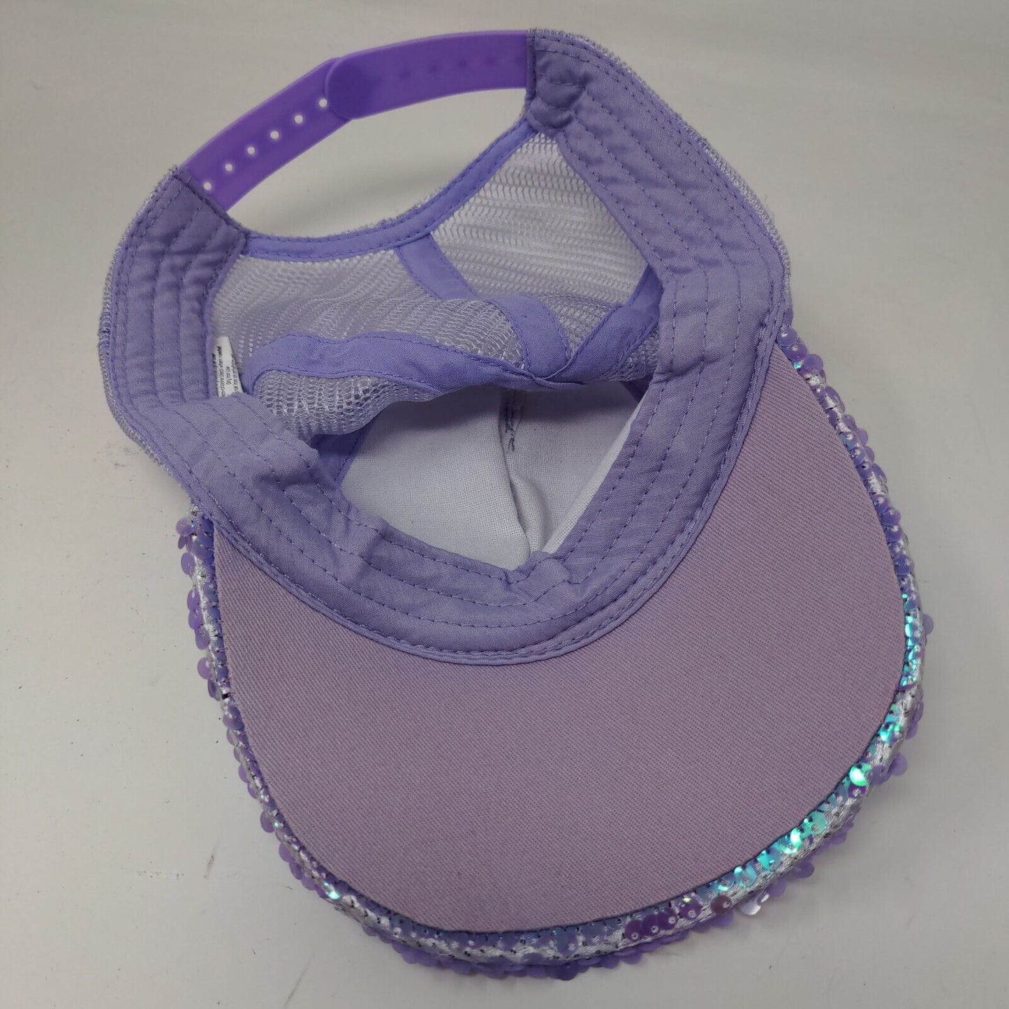 P.S. From Aeropostale Snapback Mesh Back Hat Purple Size OS Bling Shiny